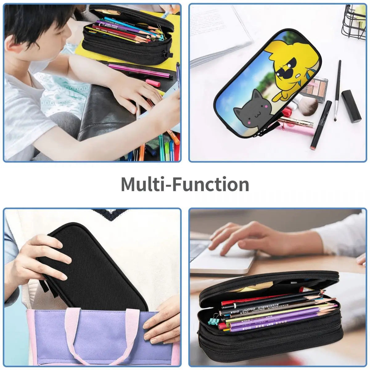 Anime Zipper Pen Bag Student Gift