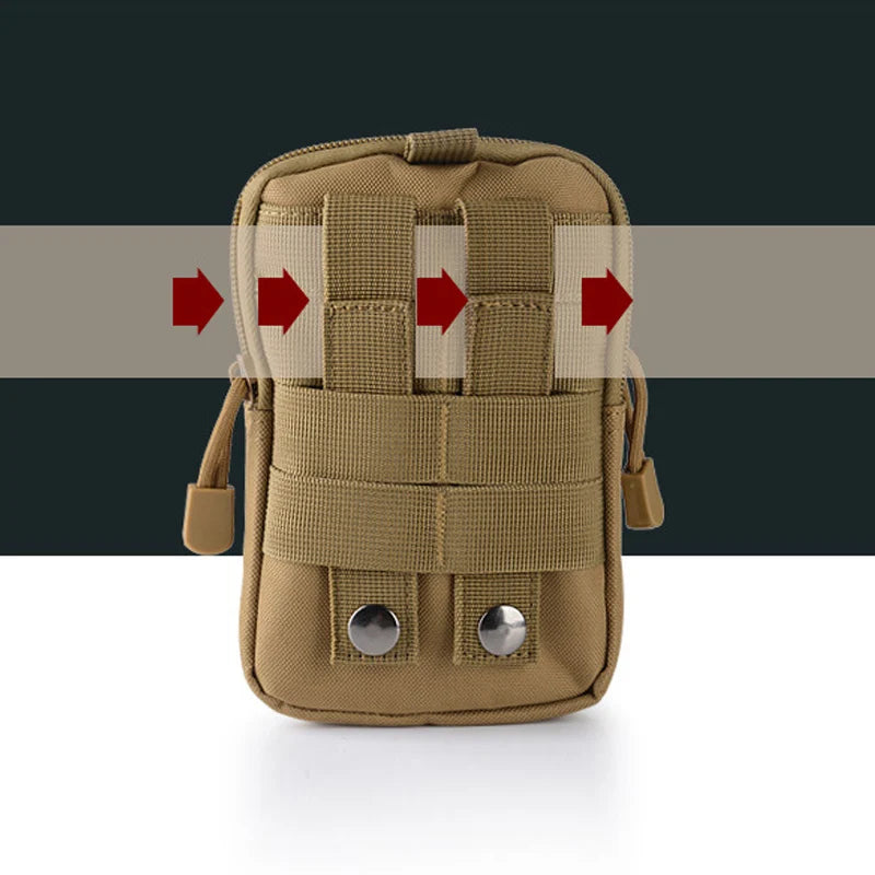 Military Molle Pouch Waist Bag Camo Waterproof Nylon Men Fanny Pack