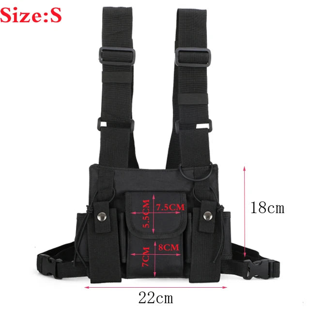 Tactical Chest Bag Waist Fanny Pack Shoulder Crossbody Handbag