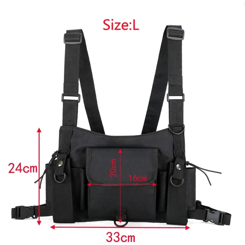 Tactical Chest Bag Waist Fanny Pack Shoulder Crossbody Handbag