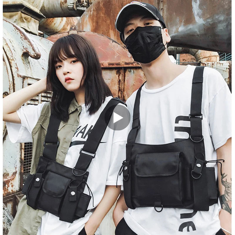 Tactical Chest Bag Waist Fanny Pack Shoulder Crossbody Handbag