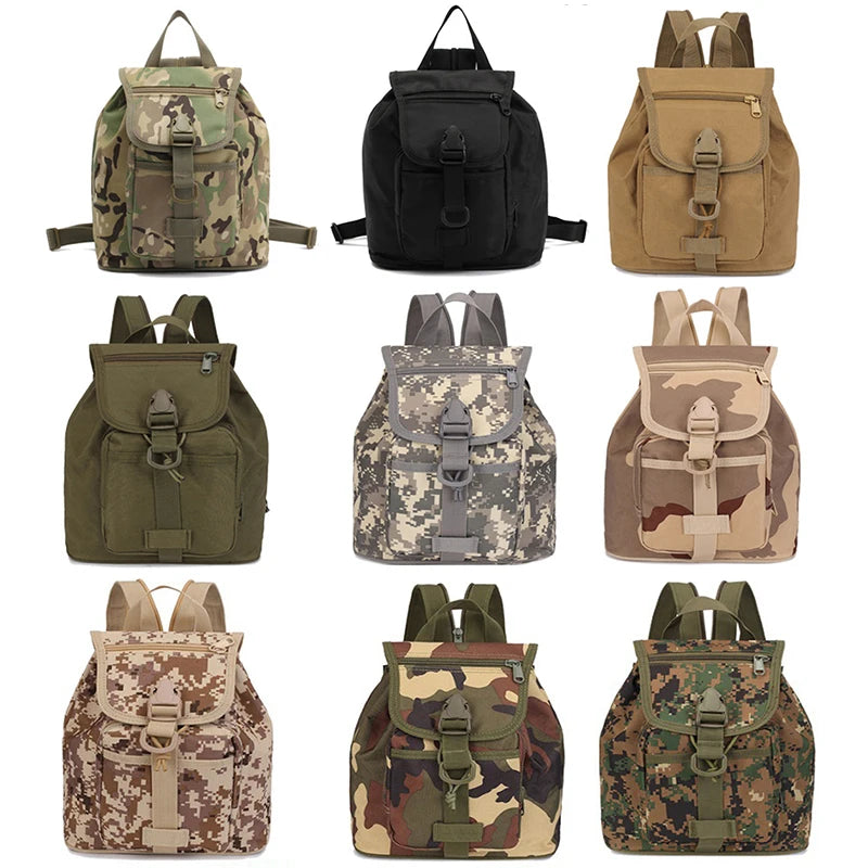 Kids Camo Army Travel Backpack Outdoor Sport Bag