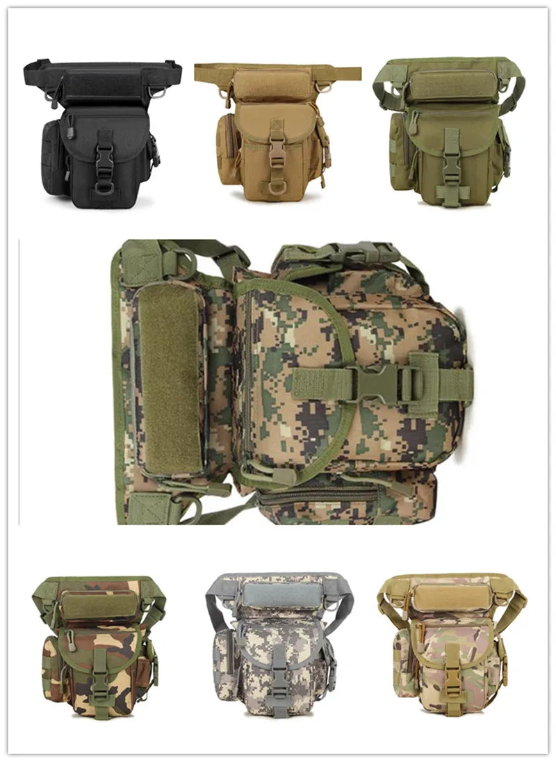 Tactical Leg Bag Fanny Thigh Pack Molle Waist Packs