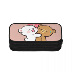 Milk And Mocha Pen Box Student School Anime Zipper Pen Bag