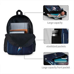 Print School Bag Backpacks Men's Women's Girl Bag for School