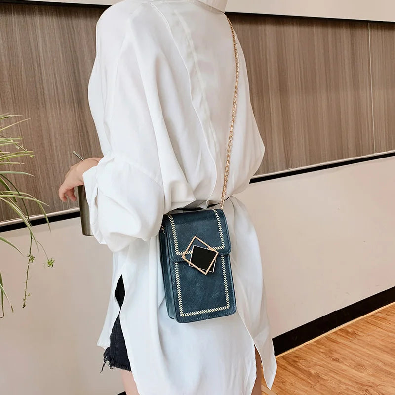 Mini Chain Shoulder Bag Crossbody Phone Pouch Women Purse Clutches