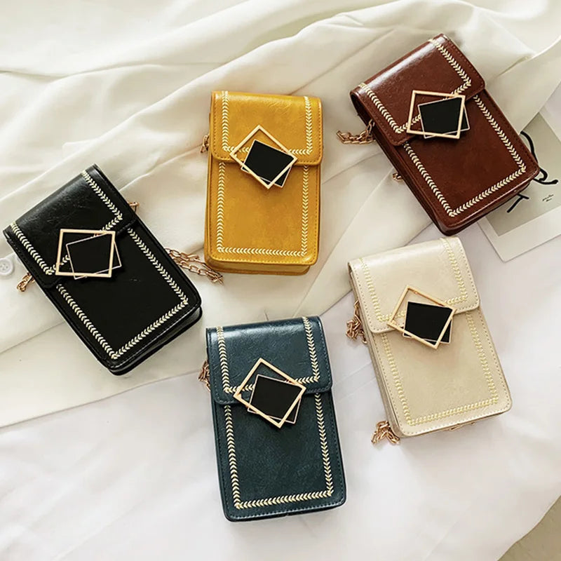 Mini Chain Shoulder Bag Crossbody Phone Pouch Women Purse Clutches