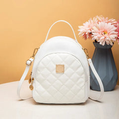 Embroidered Mini Backpack Crossbody Bag for Girls