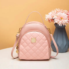 Embroidered Mini Backpack Crossbody Bag for Girls