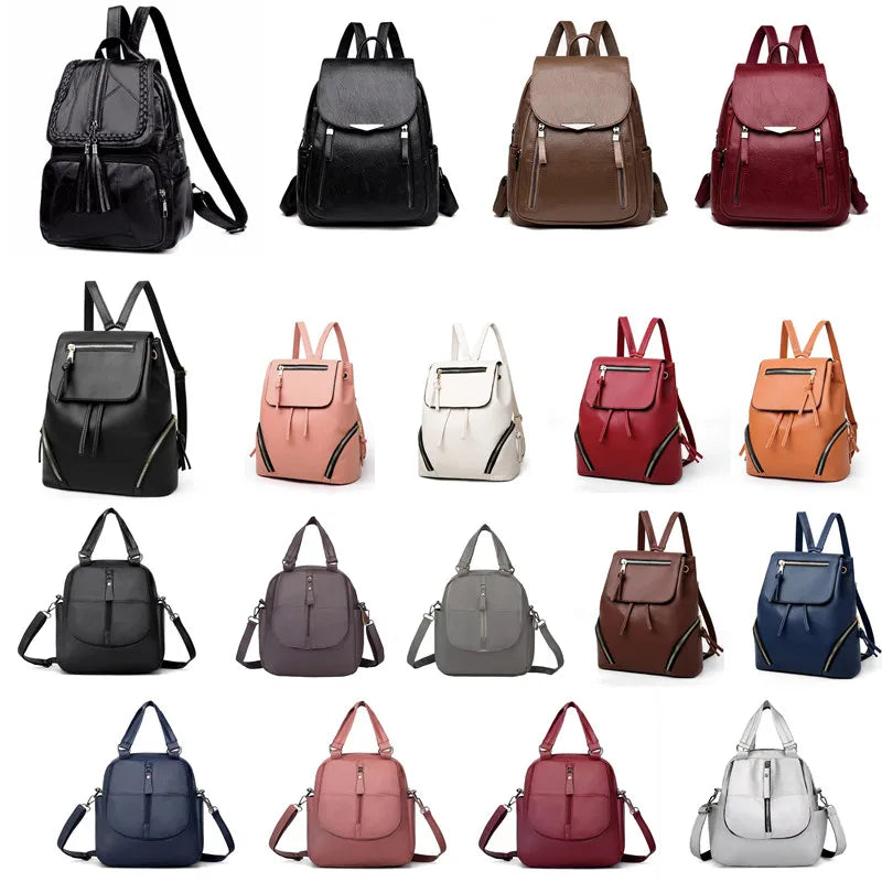 Plaid Mini Backpack Crossbody Bag - Teen Girl's School or Travel Purse