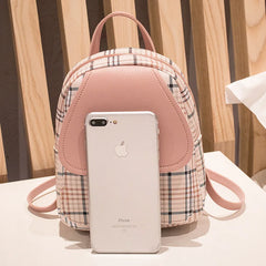 Mini Plaid Crossbody Bag for Teenage Girl