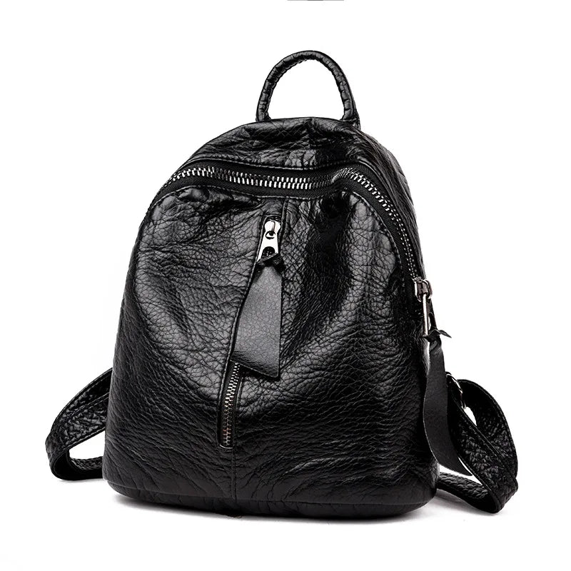 Mini Backpack Female PU Leather Shoulder Bags Mochila Feminina Daypack