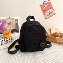 Velvet Mini Backpack and Makeup Bag Set