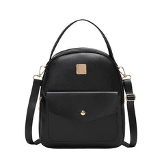 Mini Backpack PU Leather Women's Travel Bag Female Shoulder Crossbody B