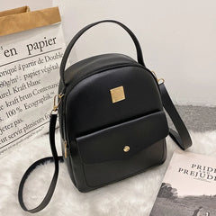 Mini Backpack PU Leather Women's Travel Bag Female Shoulder Crossbody B