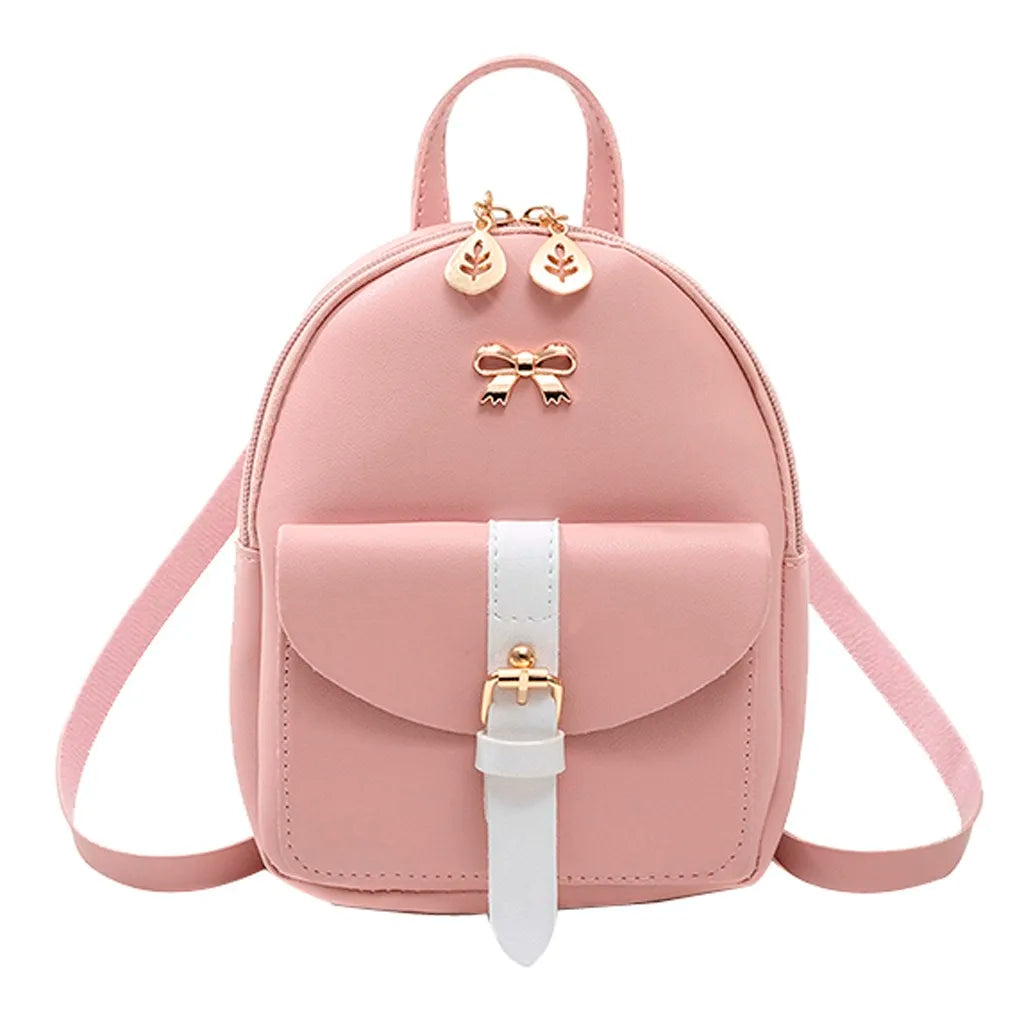 Mini Backpack Travel Rucksack Lady Shoulders Small Backpack Letter Purse Mobile