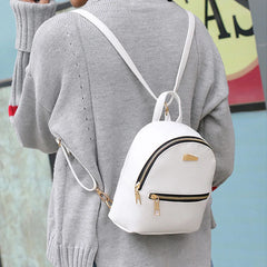 Mini Leather Backpack School Rucksack Women Shoulder Satchel Travel Bags