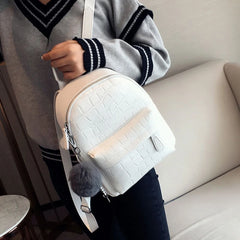Mini Backpack Women PU Leather Shoulder Bag for Teenage Girls School Bags