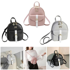Mini Backpack Women Girls Leather Shoulder Bag Small Travel Rucksack