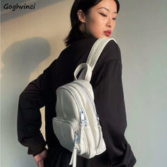 Mini Backpacks Women Shoulder High Street PU Leather Ins Purse