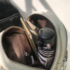 Mini Backpacks Women Shoulder High Street PU Leather Ins Purse