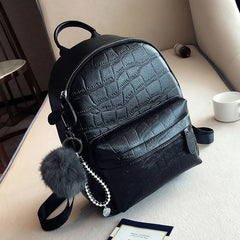 Women Mini PU Leather Backpack Small Female Back Pack Teen Girl Bagpack