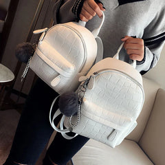 Women Mini Backpack PU Leather Small Female Back Pack Bagpack