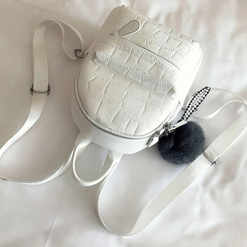 Women Mini Backpack PU Leather Small Female Back Pack Bagpack