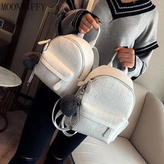 Women PU Leather Mini Backpack, Small Bagpack for Teen Girls
