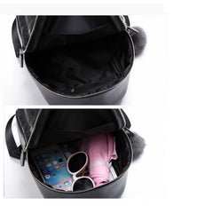 Women PU Leather Mini Backpack, Small Bagpack for Teen Girls
