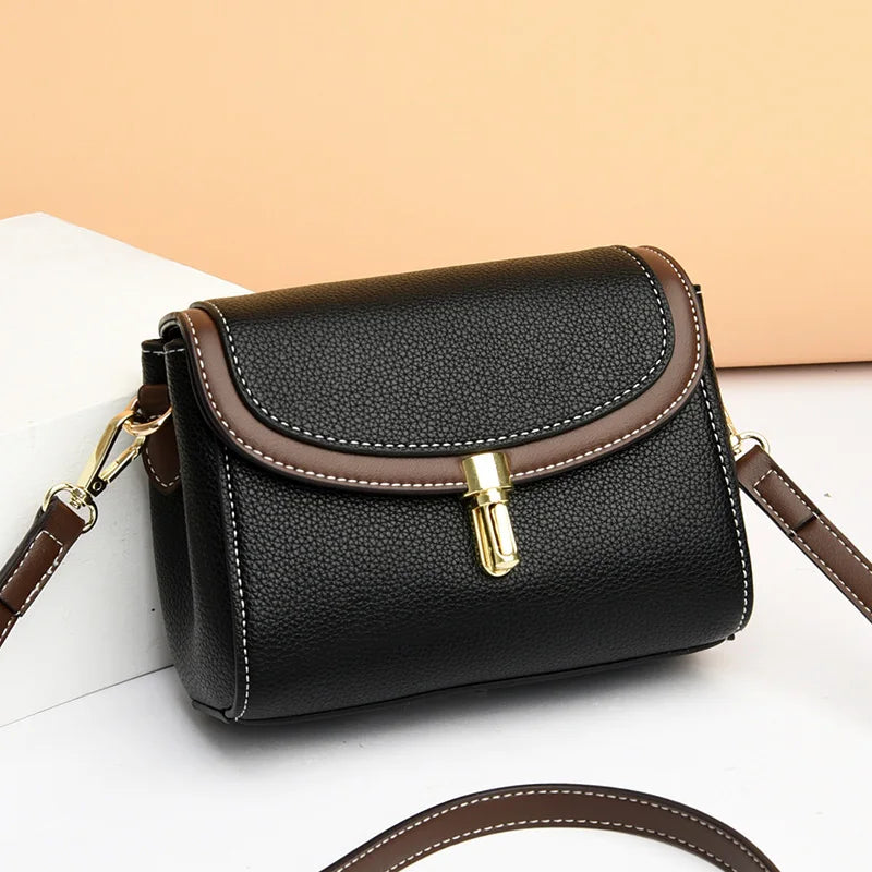 Mini Leather Crossbody Bag Soft Shoulder Purse Sling Sac A Main Femme