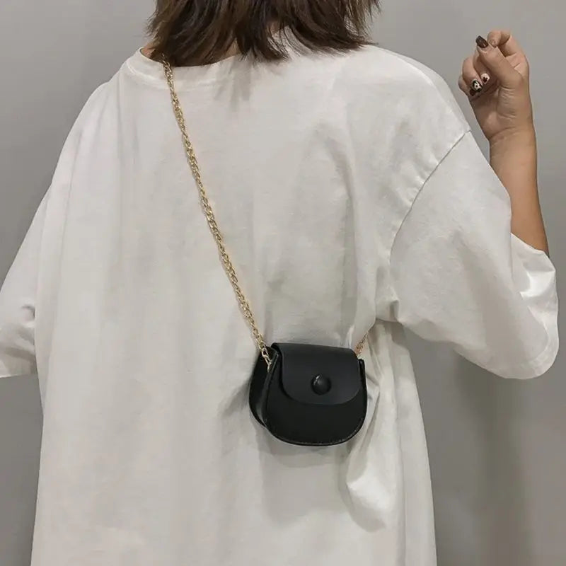 Women's Chain Saddle Bag Net Red One-shoulder Messenger Small Bag
