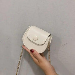 Women's Chain Saddle Bag Net Red One-shoulder Messenger Small Bag