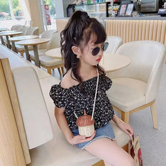 Bamboo Rattan Hand-woven Bag for Girls Acorn-Shaped Storage Basket