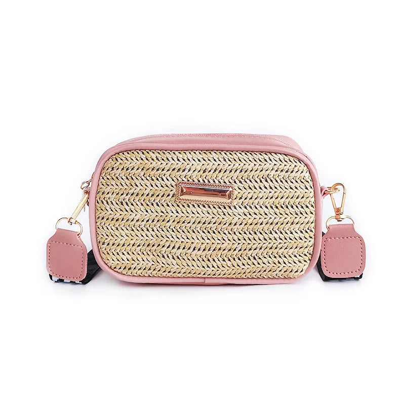Straw Crossbody Mini Beach Bag Tote