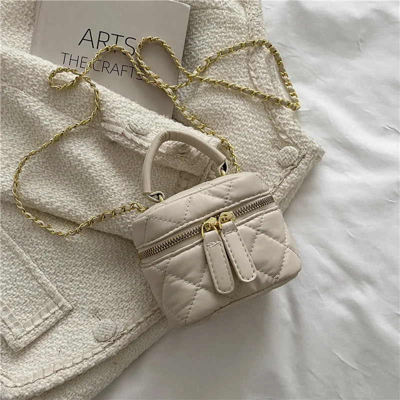 Mini Box Handbags Women Pu Leather Crossbody Bags Totes Bag Shoulder Handbag