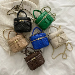 Mini Box Handbags Women Pu Leather Crossbody Bags Totes Bag Shoulder Handbag