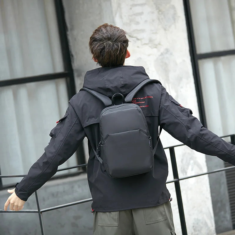 Mini Canvas Men's Backpack Rucksack School Bag Small Male Bagpack