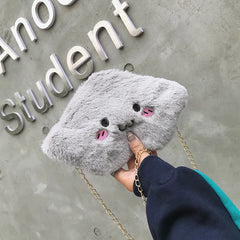 Mini Cartoon Crossbody Bag Cloud Shoulder Bags For Women Plush Toy