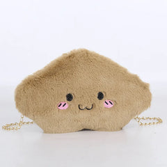 Mini Cartoon Crossbody Bag Cloud Shoulder Bags For Women Plush Toy