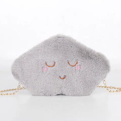 Mini Cartoon Crossbody Bag Cloud Shoulder Bags For Women Plush Toy