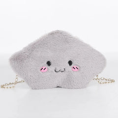 Mini Cartoon Crossbody Bag Cloud Shoulder Bags For Women Plush Toy