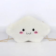Mini Cartoon Crossbody Bag Cloud Shoulder Bags For Women Plush Toy