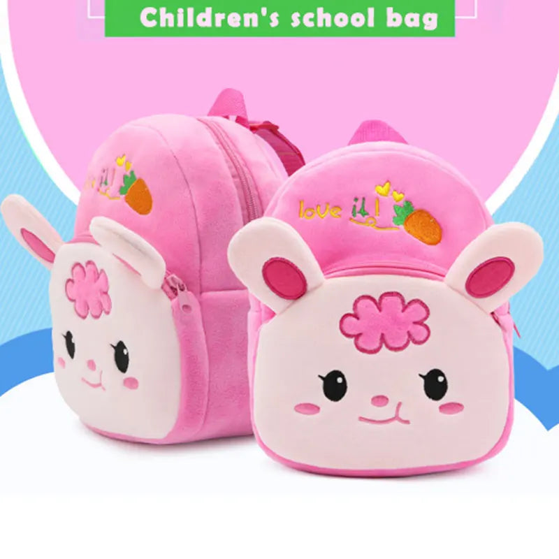 Mini Cartoon Kids Plush Backpack Baby Toy Schoolbag Student Kindergarten