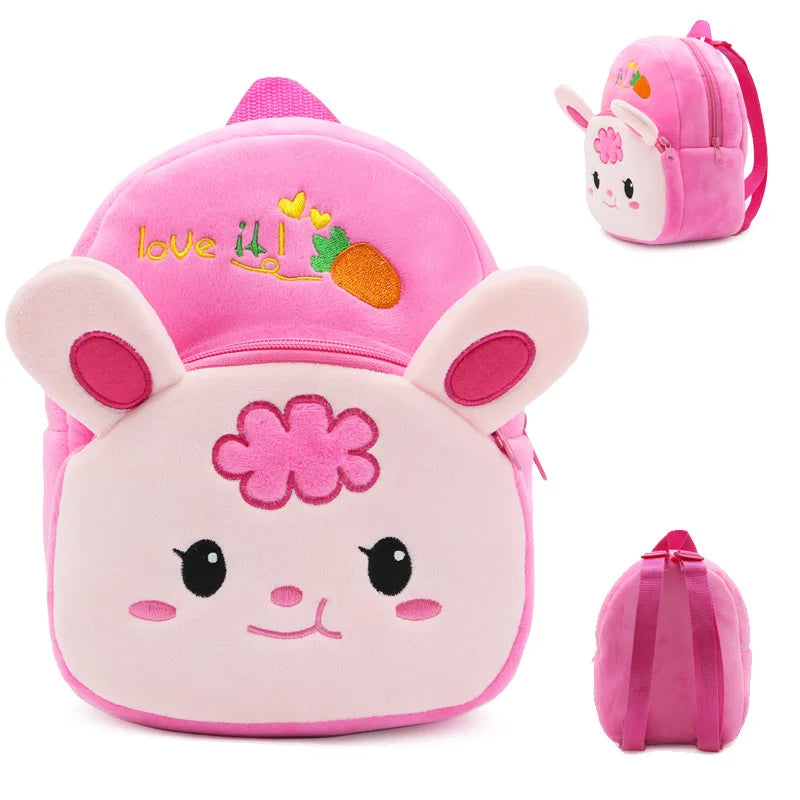 Mini Cartoon Kids Plush Backpack Baby Toy Schoolbag Student Kindergarten