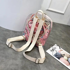 Mini Clear Backpack Women Female Backpack School Bag For Girls