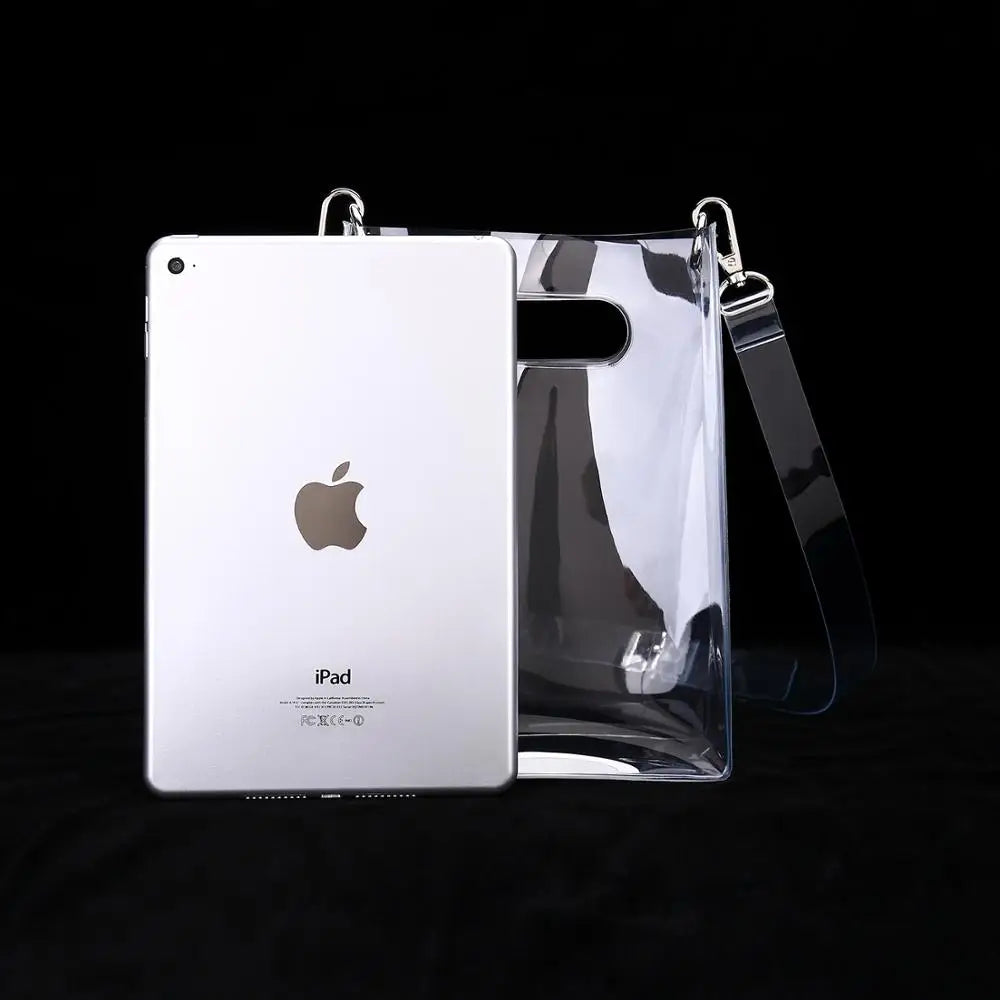 Clear PVC Crossbody Shoulder Bag with Detachable Strap