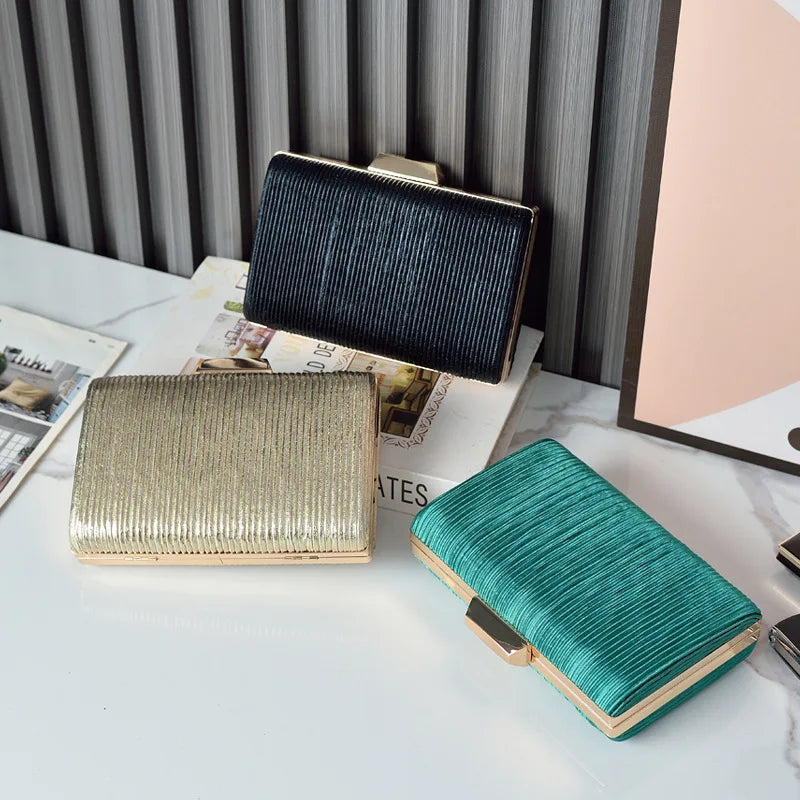 Mini Crossbody Bags Women Handbags Stripe Bling Purses Wedding Evening Wallets