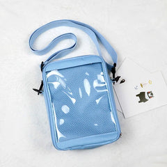 Small Clear PVC Mini Crossbody Bag Women's Shoulder Purse for Phone