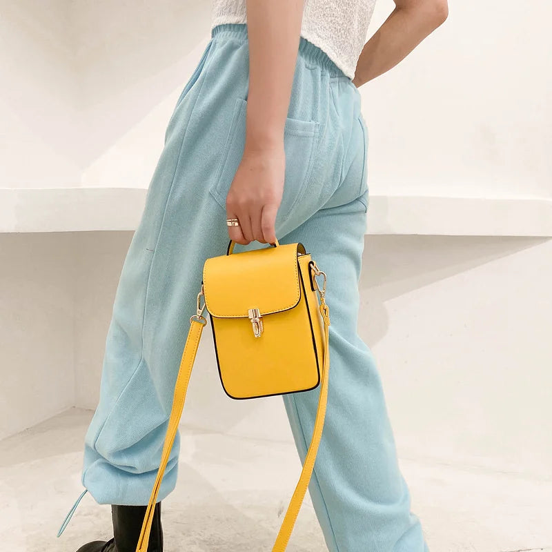 Mini Crossbody Shoulder Bag Ladies Purse Clutch PU Leather Handbag